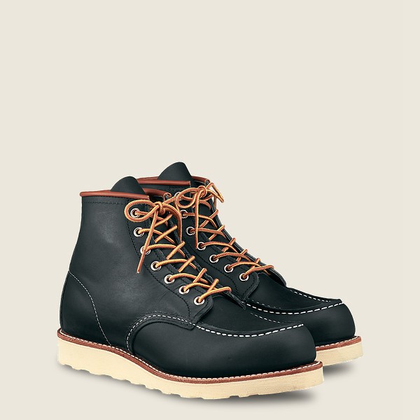 Bottes Red Wing Heritage - Classic Moc - 6-Inch Portage Cuir - Bleu Marine - Homme 307JTDEAM